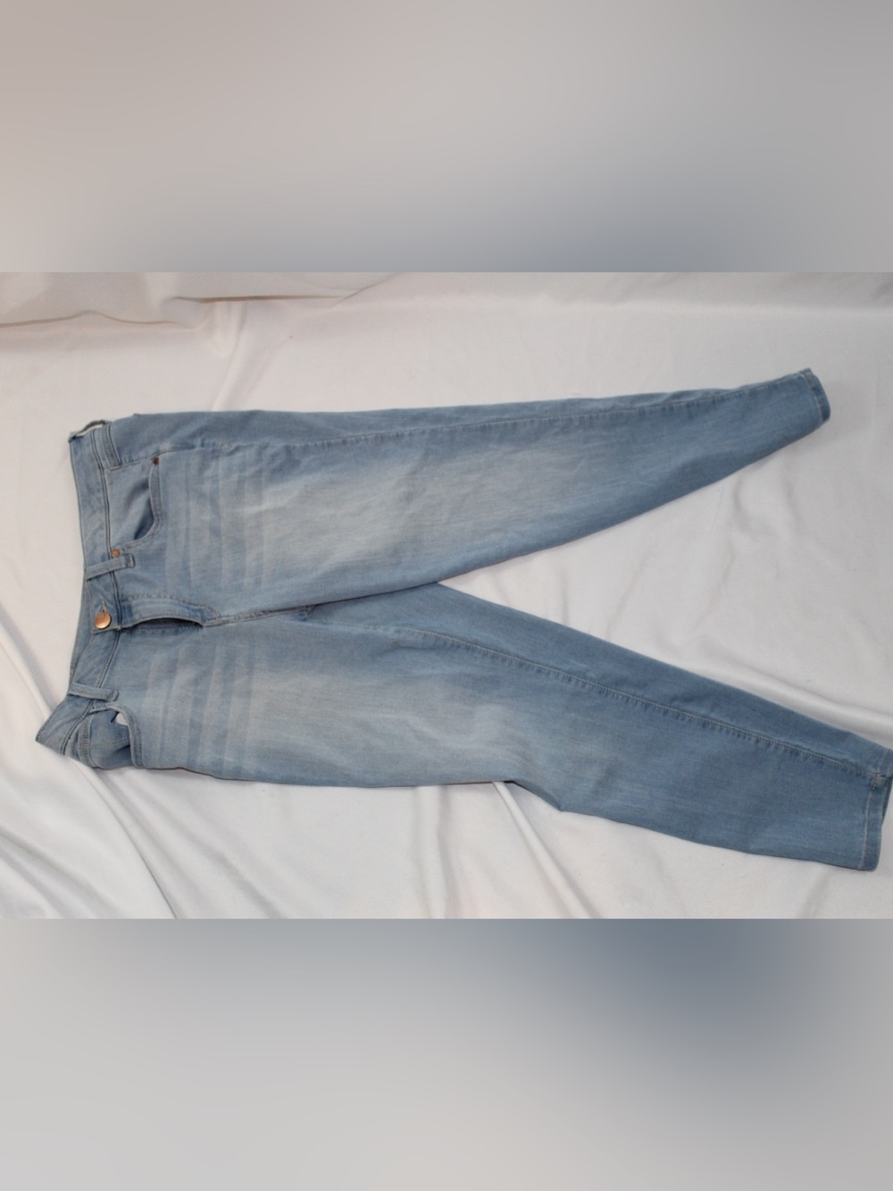 1822 Denim Jeans Womens 14 Blue Cotton Blend Stretch Mid-Rise Skinny